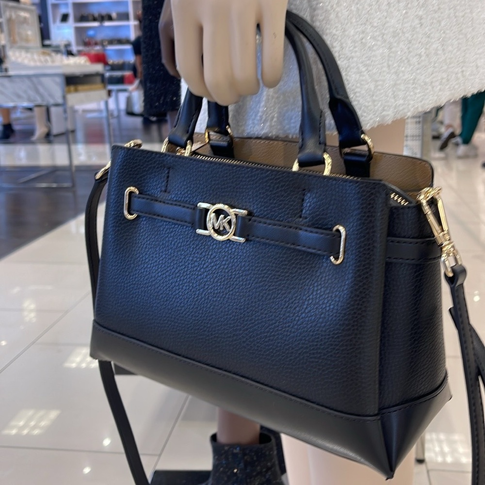 Michael Kors Reed Small Satchel Crossbody Center Zip Bag
Color: Black 
NWT - Picture 13 of 16